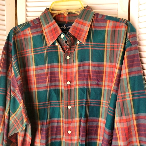 2 RALPH LAUREN BLAKE POLO SHIRTS RED AND GREEN SZ L - Picture 11 of 16